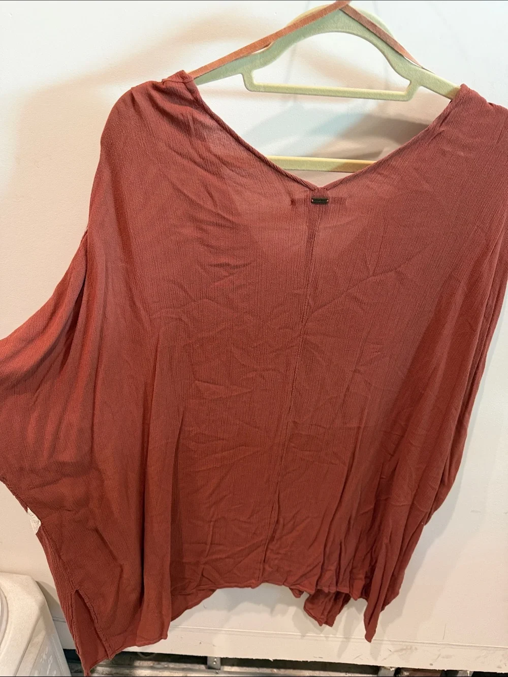 O'Neill Rust Brown and White Tropical Swim Coverup